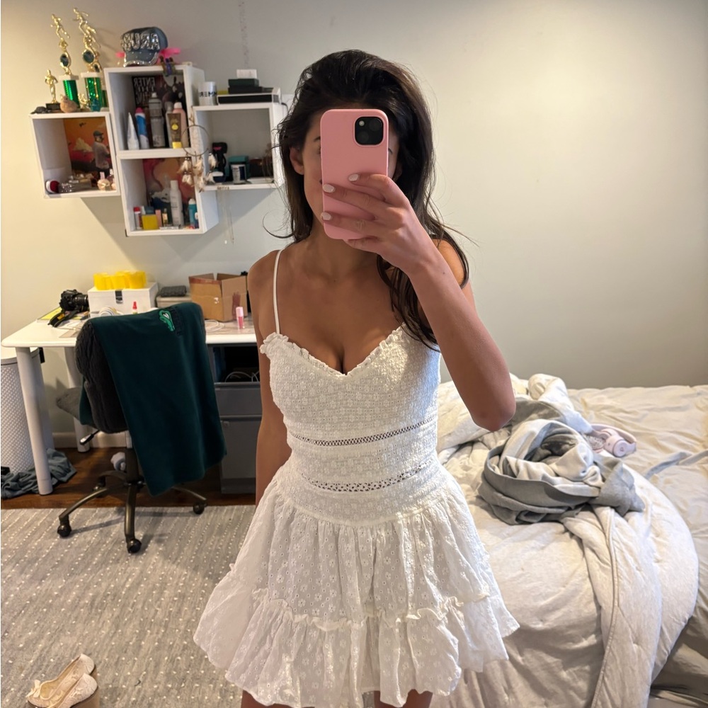 White Mini summer dress